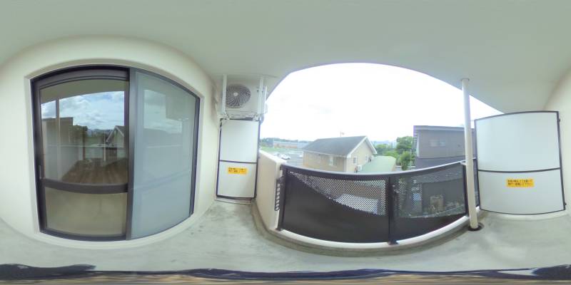 パノラマ画像バルコニー