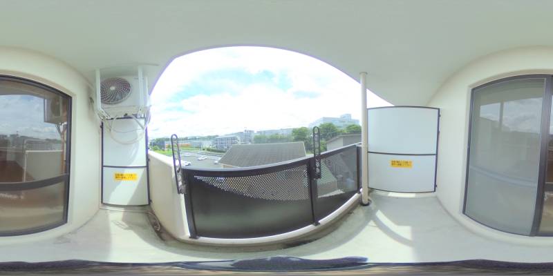 パノラマ画像バルコニー