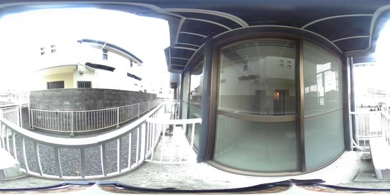 パノラマ画像バルコニー