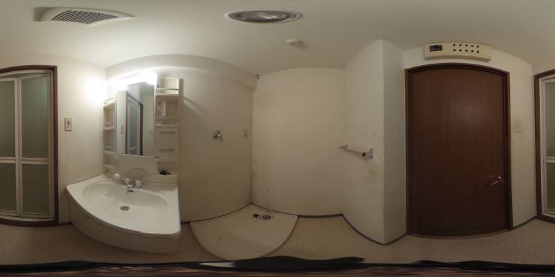 パノラマ画像洗面所