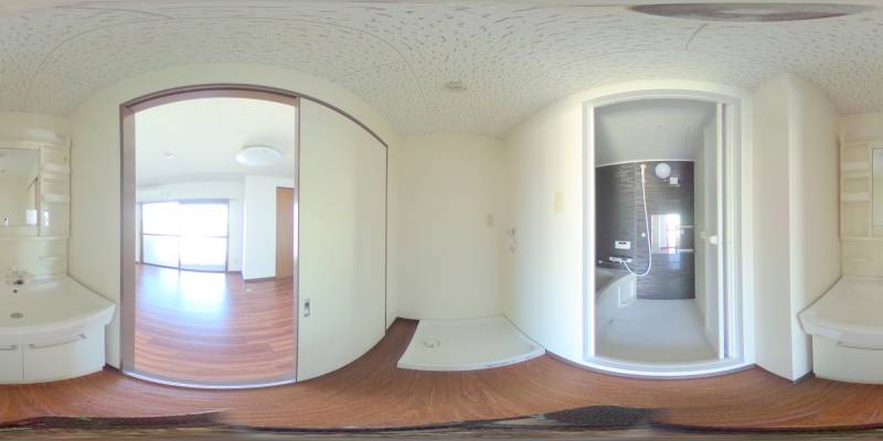 パノラマ画像洗面所