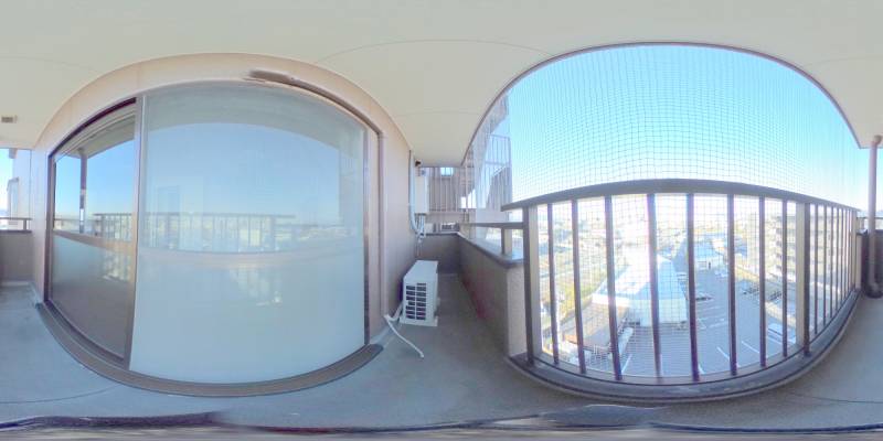 パノラマ画像バルコニー