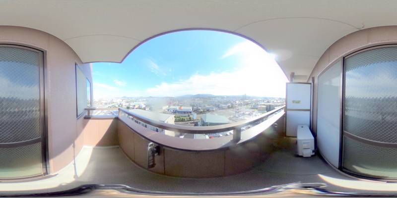 パノラマ画像バルコニー