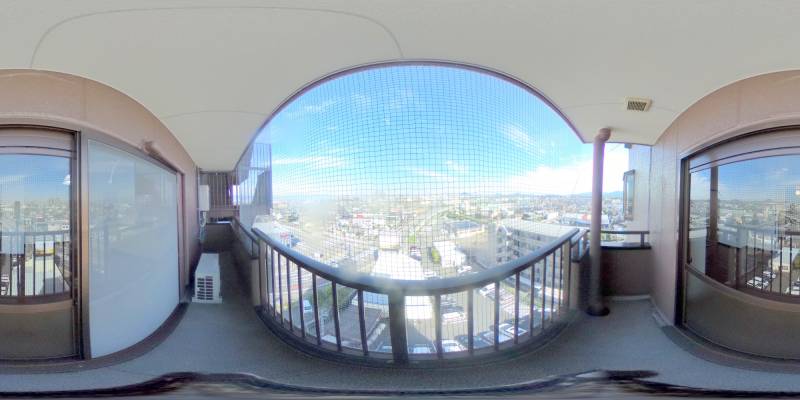 パノラマ画像バルコニー