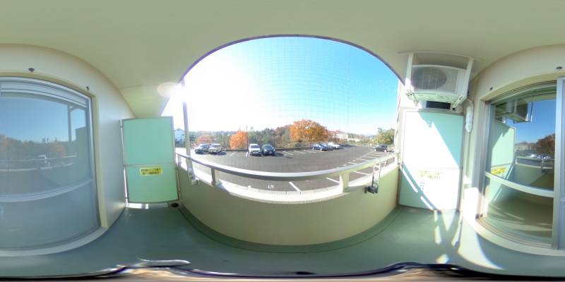 パノラマ画像バルコニー