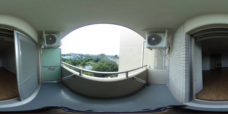 パノラマ画像バルコニー