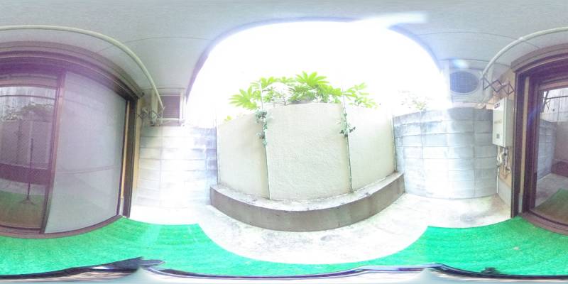 パノラマ画像バルコニー