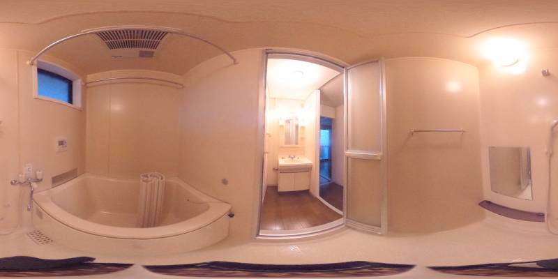 パノラマ画像バスルーム