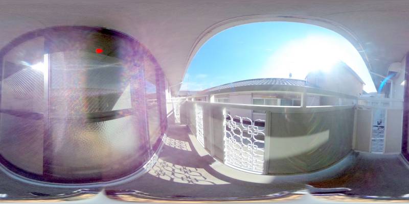 パノラマ画像バルコニー