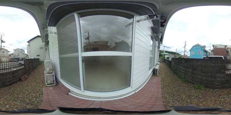 パノラマ画像庭