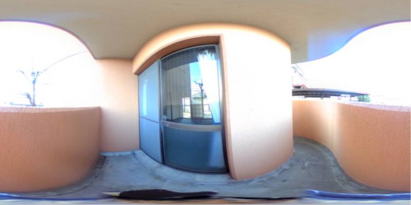 パノラマ画像バルコニー