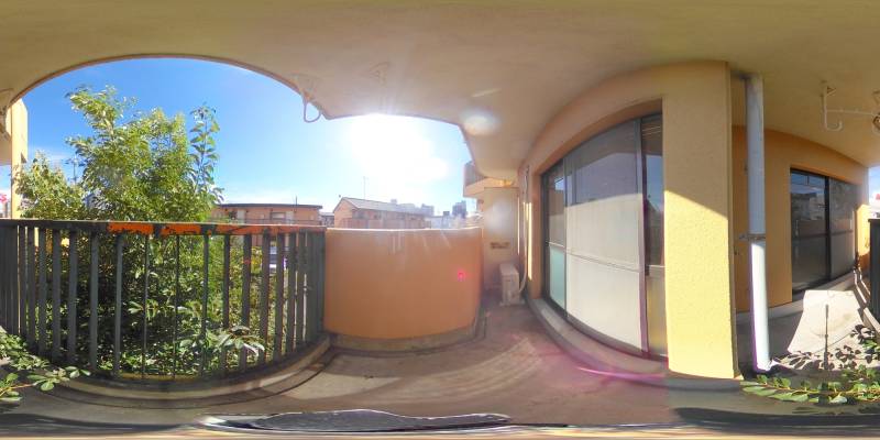 パノラマ画像バルコニー