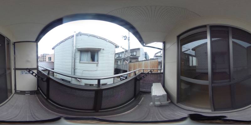 パノラマ画像バルコニー