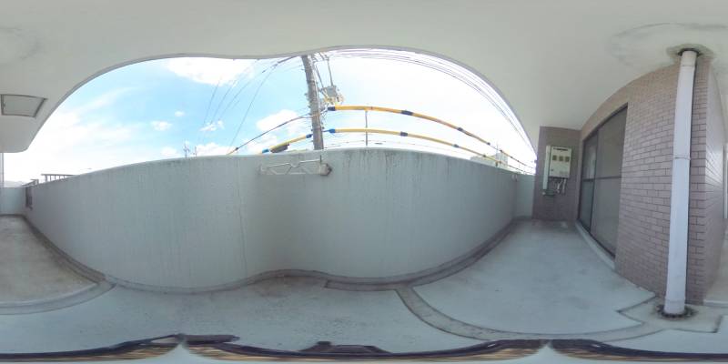 パノラマ画像バルコニー