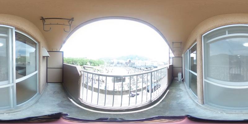 パノラマ画像バルコニー