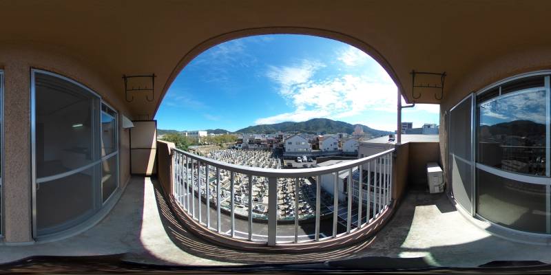 パノラマ画像バルコニー