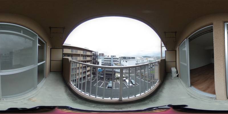 パノラマ画像バルコニー