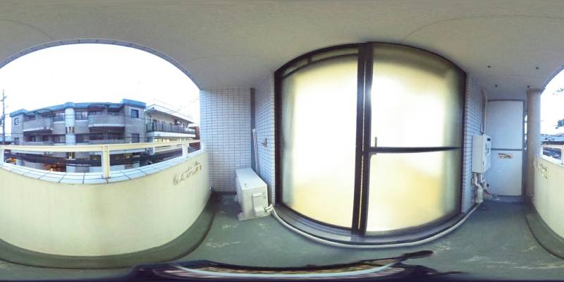 パノラマ画像バルコニー