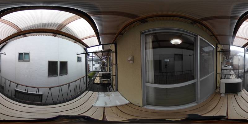 パノラマ画像バルコニー