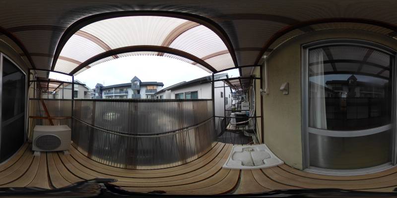 パノラマ画像バルコニー