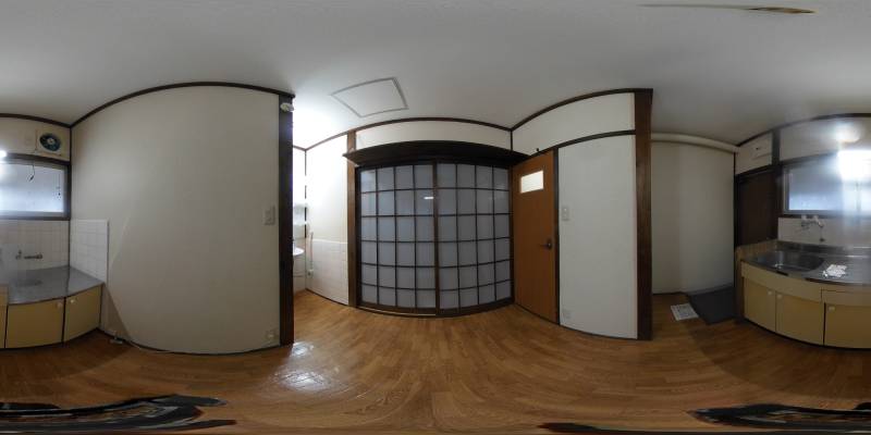 パノラマ画像キッチン