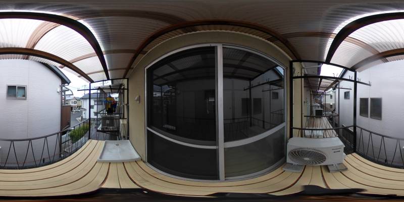 パノラマ画像バルコニー