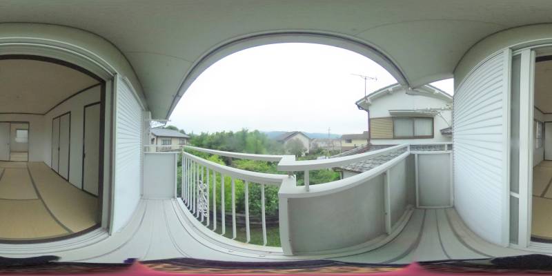 パノラマ画像バルコニー