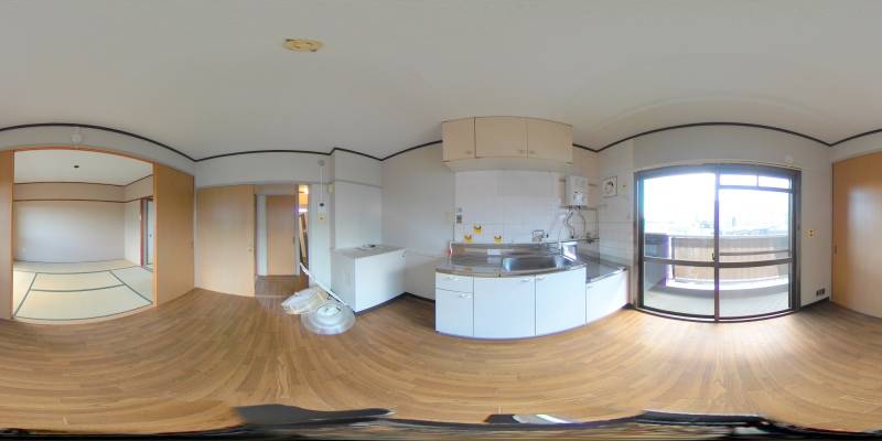 パノラマ画像キッチン