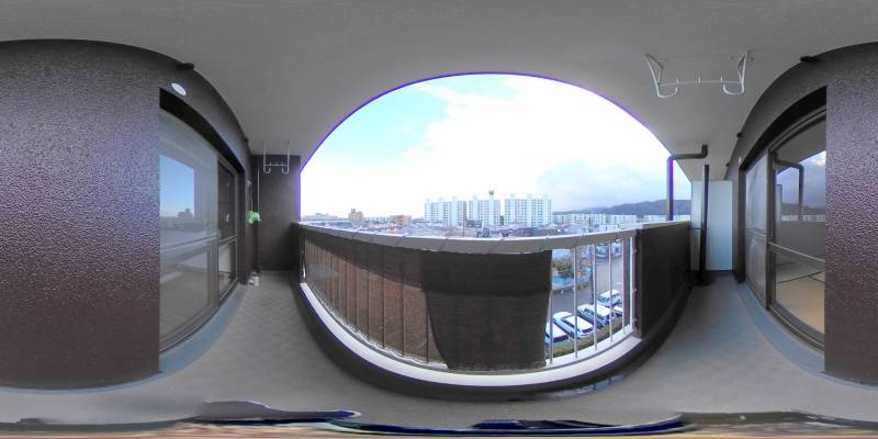 パノラマ画像バルコニー