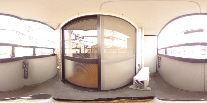 パノラマ画像バルコニー