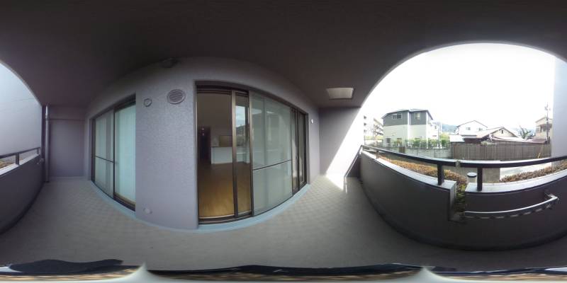 パノラマ画像バルコニー