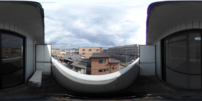 パノラマ画像バルコニー