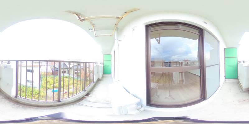 パノラマ画像バルコニー