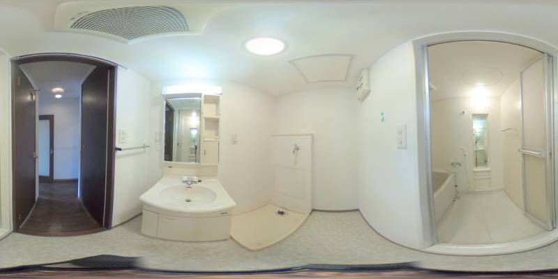 パノラマ画像バスルーム