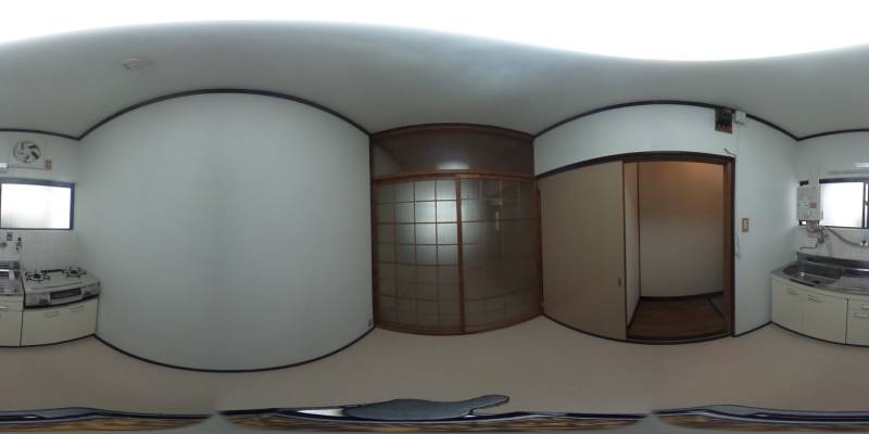 パノラマ画像キッチン