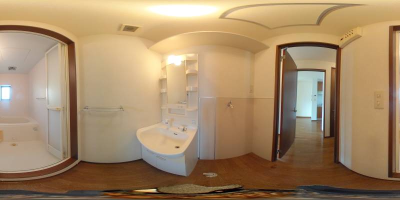 パノラマ画像洗面所