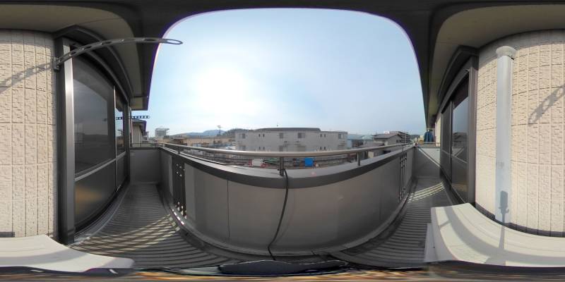 パノラマ画像バルコニー