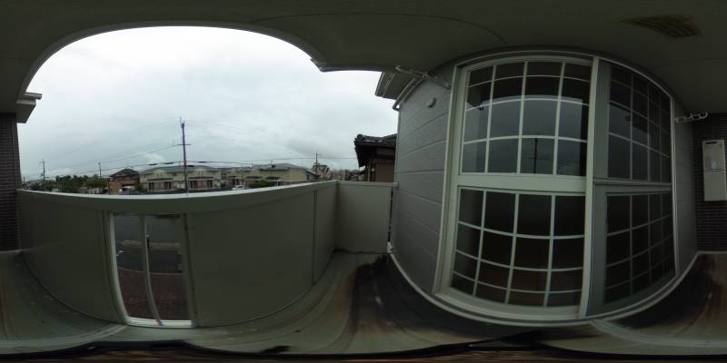 パノラマ画像バルコニー