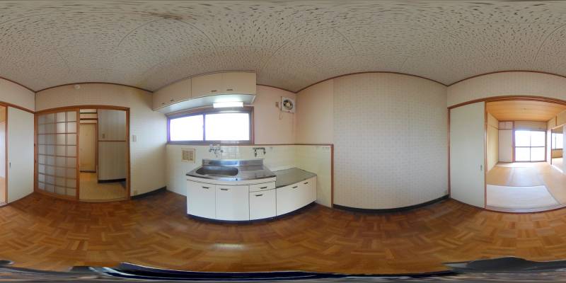 パノラマ画像キッチン