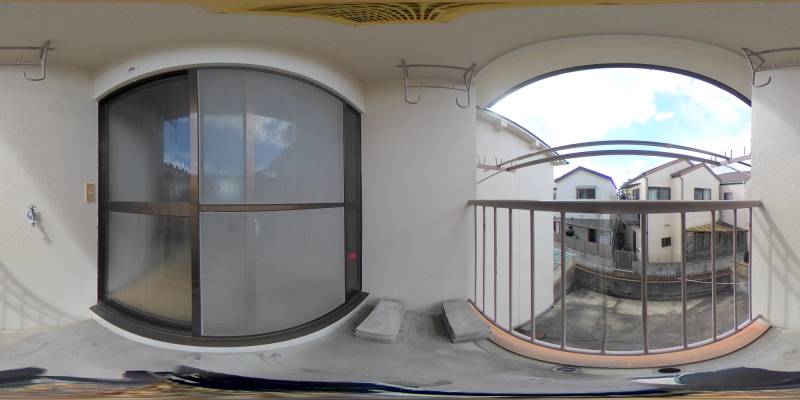 パノラマ画像バルコニー