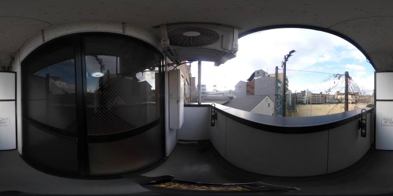 パノラマ画像バルコニー