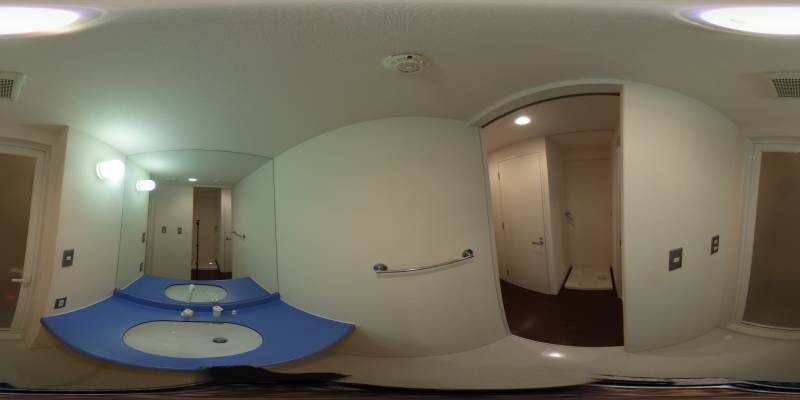 パノラマ画像洗面所