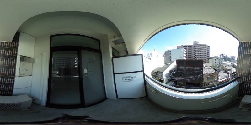 パノラマ画像バルコニー