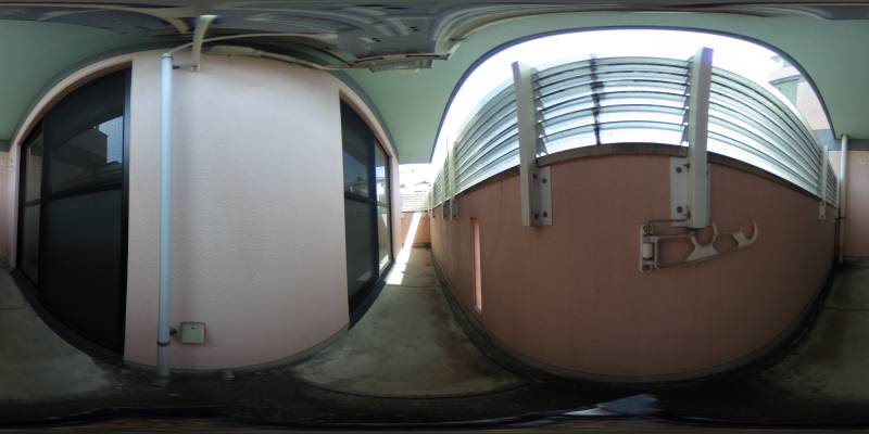 パノラマ画像バルコニー