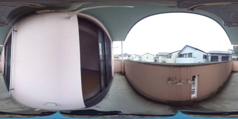 パノラマ画像バルコニー