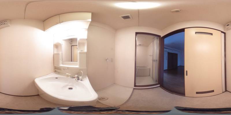 パノラマ画像洗面所