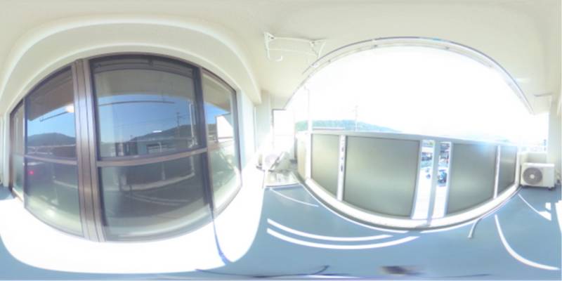 パノラマ画像バルコニー