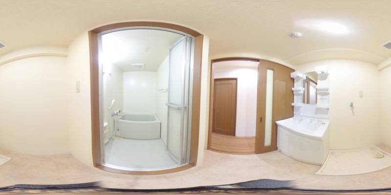 パノラマ画像洗面所