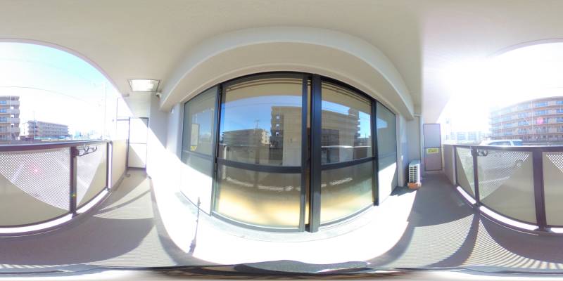 パノラマ画像バルコニー