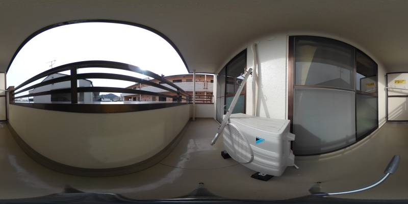 パノラマ画像バルコニー